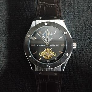Automatic Swiss Made Mechanical Watch - Black Dial
